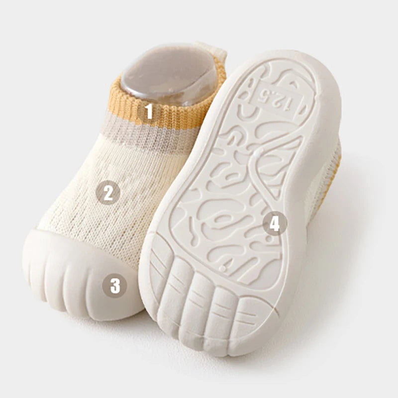 MILANCEL Baby Floor Shoes – 0-3Y Soft Soled Non-Slip Socks for Infant Girls & Boys, Autumn Winter Toddler Step Shoes