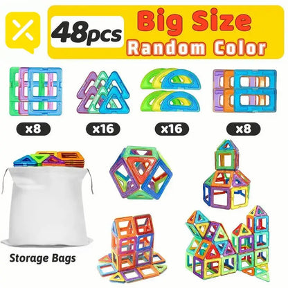 DIY Magnetic Building Blocks Mini and Big Size Construction Set