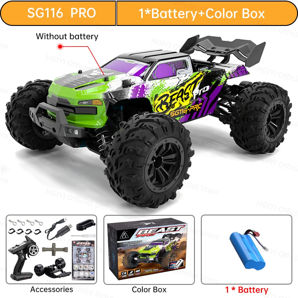 ZLL SG116 MAX/PRO 1:16 High-Speed Drift RC Car with Brushless Motor 4WD