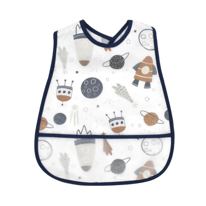 2023 New Cartoon Pattern EVA Waterproof Baby Bibs – Adjustable Feeding Apron with Pocket for Kids, Baby Burp Cloths - Kidzy Market