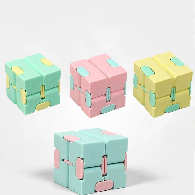 NEW Puzzle Cube, Durable Exquisite Decompression Toy, Infinity Magic Cube for Adults & Kids, Fidget Antistress Anxiety Desk Toy