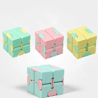 NEW Puzzle Cube, Durable Exquisite Decompression Toy, Infinity Magic Cube for Adults & Kids, Fidget Antistress Anxiety Desk Toy