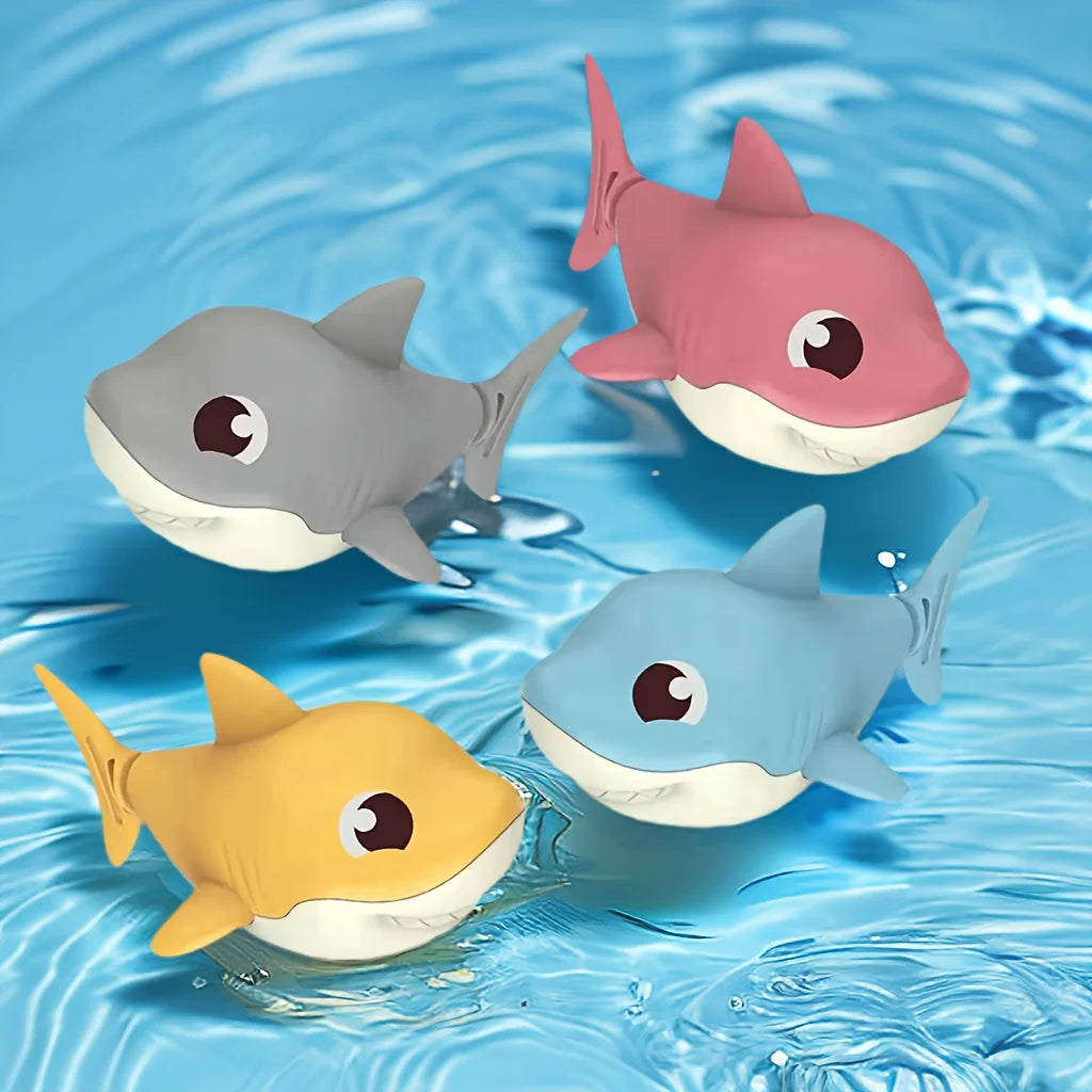 Cartoon Shark Baby Bath Toy – Wind-Up Water Play Toy for Summer