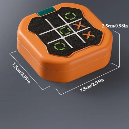 Multifunctional Electronic Tic-Tac-Toe Board Game Montessori Puzzle Chess Set Portable for Adults and Kids