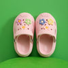Summer Children’s Hole Slippers – Girls’ Fashion Flower Sandals, Soft Bottom Kids’ Beach Shoes, Toddler Home Slippers