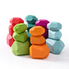 Wooden Rainbow Stacking Stones Montessori Balance Blocks - Colorful Wooden Building & Stacker Toy for Kids Ages 4-12