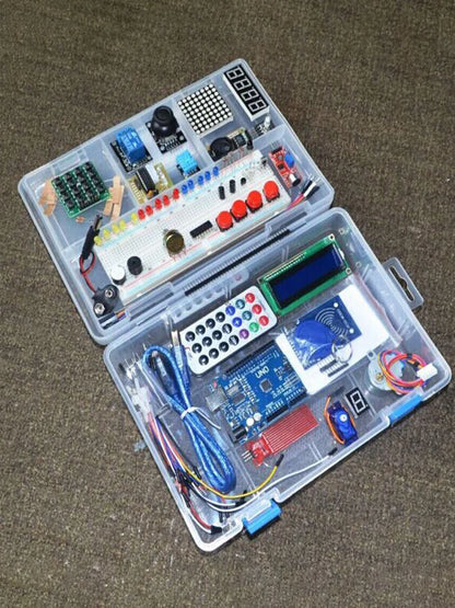 RFID Learn Suite Kit with LCD 1602, Relay, LED, Upgraded Advanced Version, Starter Kit for Arduino, Open Source Programmable DIY Kit
