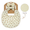 3-Piece Set – Baby Flower Bibs & Headbands, Bow Nylon Hairbands, Double-Side Saliva Towel & Feeding Burp Cloth for Boys & Girls - Kidzy Market