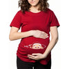Summer Maternity Short Sleeve T-shirt Women Clothing Pregnant Zipper Twins Print Plus Size S-3XL Funny T-shirt Top Tees