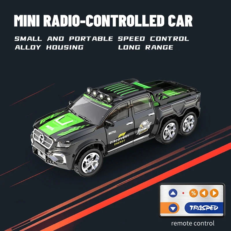 Mini 1/64 Alloy RC Car with 60-Minute Run Time