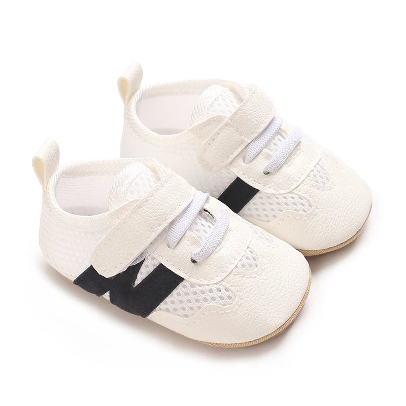 Newborn Baby Classic Sneakers – Anti-Slip Casual Shoes for Boys & Girls, 0-18 Months
