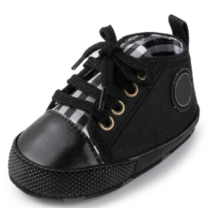 New Baby Shoes Boys Girls Classic Canvas Casual Sneakers Newborn First Walker Toddler Soft Sole Non-Slip Walking Shoes