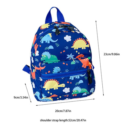 Children's Cartoon Dinosaur Backpack – Cute Kindergarten Schoolbag, Waterproof Kids Book Bag for Boys & Girls, Animal Design - Kidzy Market