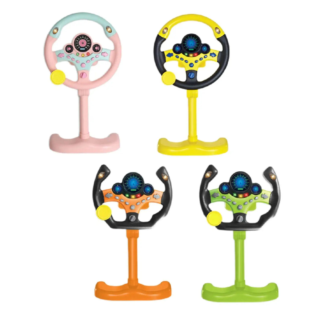 Simulated Kids Steering Wheel Toy with Light and Sound Gift