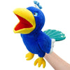 Bird Plush Hand and Finger Puppets, Parrot Owl Eagle Flamingo Peacock Educational Toy