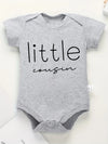 Big Little Cousin Newborn Twin Boy Clothes – Cotton Onesies, Fashionable & Cozy Baby Bodysuit – Skin-friendly Infant Pajamas for Boys and Girls