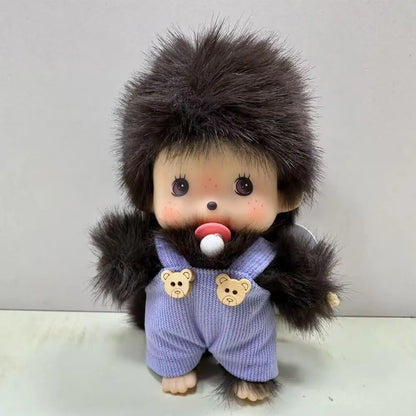15cm Kawaii Mochi Monkey Plush Doll, PP Cotton Hand Puppet Bag Pendant Charm Toy