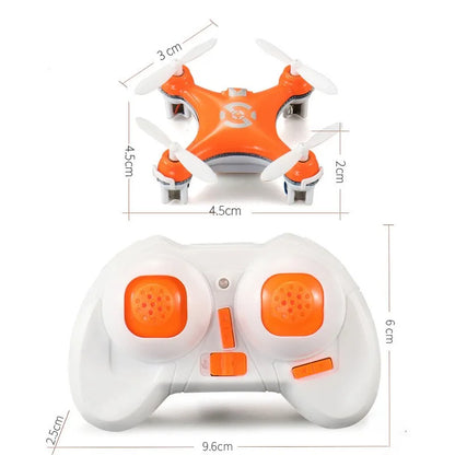 CX-10 Mini RC Drone – 2.4G 4CH Remote Control Quadcopter with LED for Kids