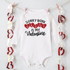 “Mommy and Daddy’s Little Valentine” – Cute Baby Romper, Newborn Long Sleeve Bodysuit, Valentine’s Day Toddler Jumpsuit
