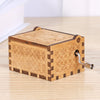 Wooden Elegant Mini Music Box Exquisite Household Manual Antique Carved Birthday and Christmas Gift