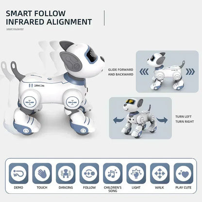 Smart RC Robot Dog Toy – Voice Remote Control Singing and Dancing Puppy for Kids