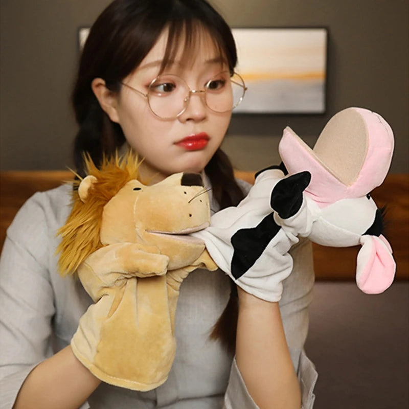 Cartoon Plush Hand and Finger Puppets, Party Supply Favorite Family Toy