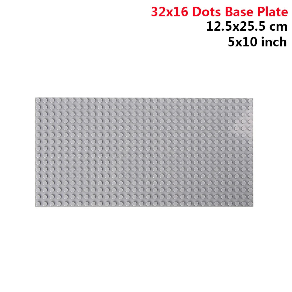 32x32 and 32x16 Dots Classic Building Blocks Base Plates – MOC DIY Small Bricks for City Figures and Kids Toys