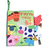 Quiet Book for Toddler - Animal Cognitive Fabric Activity Busy Book, Montessori Baby Toy, Cloth Crinkle Books for Babies 6-12 Months