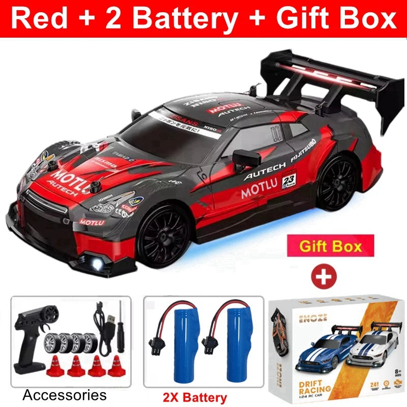 Oike 1:24 Remote Control Drift RC Car with 4WD and 2.4G Radio Control