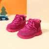 2024 New Autumn Baby Boots Leather Boys Ankle Boots Orange Soft Sole Non-slip Fashion Toddler Girls Boots