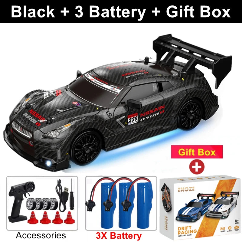 Oike 1:24 Remote Control Drift RC Car with 4WD and 2.4G Radio Control