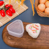 4-Pack Transparent Triangular Sushi Molds - Onigiri Rice Ball Press for Bento