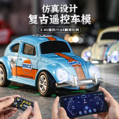Wireless Mini Beetle Alloy RC Car with Mobile Phone Control