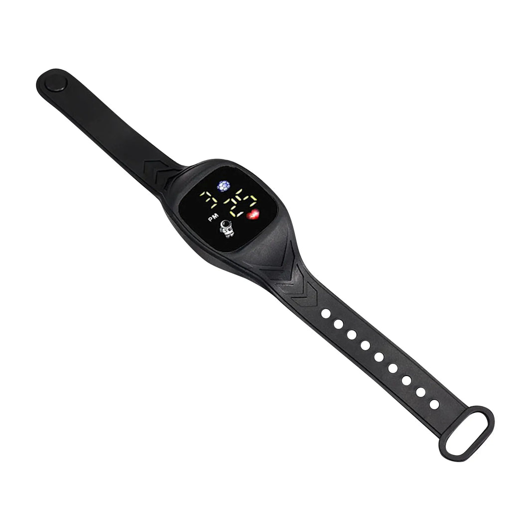 Children’s Sports Electronic LED Digital Watch 24-Hour Outdoor Sports Silicone Strap Football Watch