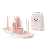 Travel Nursing Bottle Brush Set – Baby Bottle Cleaner with Drying Rack