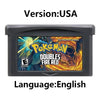 GBA Game Cartridge (32-bit, Pokemon Series, Odyssey Cloud White, FireRed & Silver Rival Rom Hack)