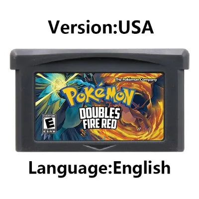 GBA Game Cartridge (32-bit, Pokemon Series, Odyssey Cloud White, FireRed & Silver Rival Rom Hack)