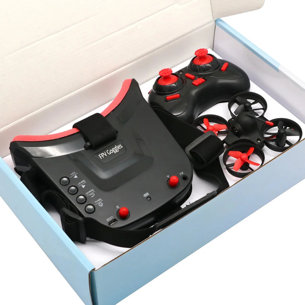 RTF Micro FPV Racing Quadcopter – 5.8G 800TVL Camera with 3-Inch FPV Goggles