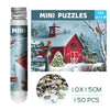 150pcs Test Tube Puzzle, Strolling in the Rain Mini Travel Puzzle, Christmas Gift, Paris Tower, New Year Decoration