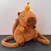 Capybara Plush Backpack – Kawaii Fashion Fur Plushie Shoulder and Mini Knapsack Bag for Kids and Girls