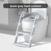 Foldable Potty Training Seat with Stairs, 6-Height Adjustable Toddler Toilet Trainer with Non-Slip Steps (Ages 2–7)