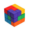 Montessori Wooden Soma Cube Puzzle - 3D Math Brain Teaser & Logical IQ Game for Kids and Adults