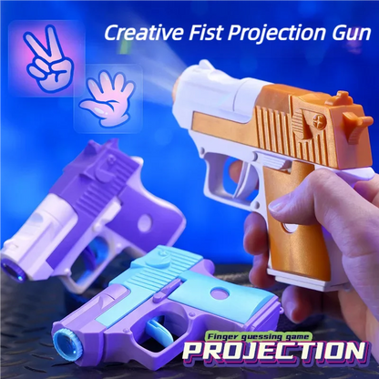 Rock-Paper-Scissors Projection Guessing Gun – Luminous Flashing Antistress Party Game Toy, Interactive Stress-Relief Gift