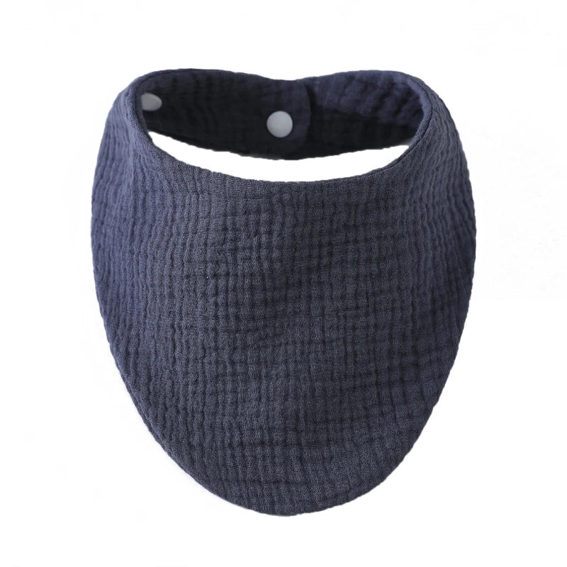 Organic Cotton Baby Bibs | Muslin Scarf Bandana Burp Cloth for Boys & Girls | Absorbent Triangle Gauze Feeding Bibs - Kidzy Market