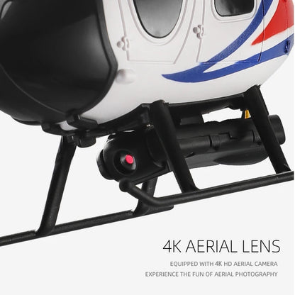 Military RC Helicopter – 4CH Remote Control with 4K Camera, LED Lights, and Altitude Hold