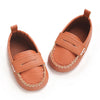 Infant Boys Soft Sole Crib Shoes - Newborn to 12 Months Anti-Slip Moccasins Loafers