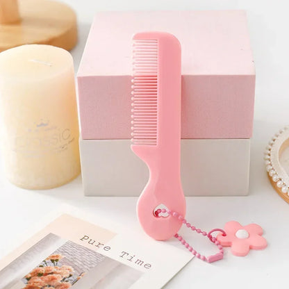 2023 New Children’s Small Anti-Screw Hair Brush Comb - Cartoon Mini Portable Untangling Bangs Round Tooth Hairbrush for Girls