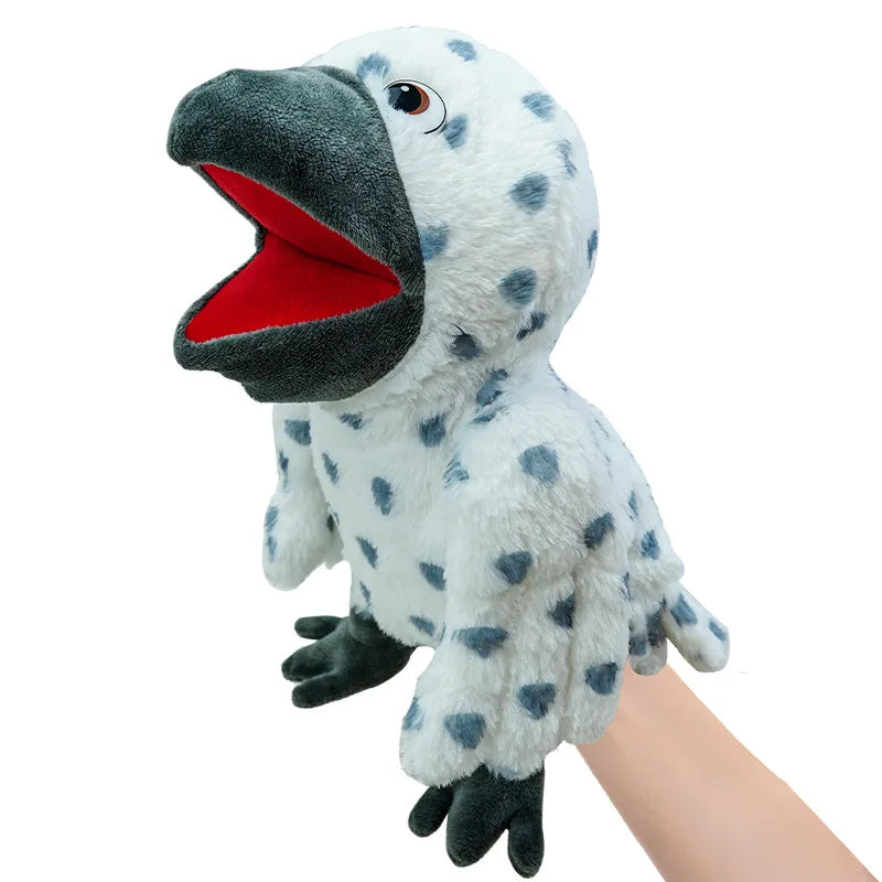 Bird Plush Hand and Finger Puppets, Parrot Owl Eagle Flamingo Peacock Educational Toy