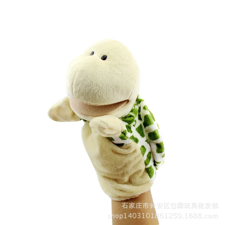 25cm Soft Plush Hand Puppets, Elephant Lion Monkey Stuffed Animal Story Dolls for Children
