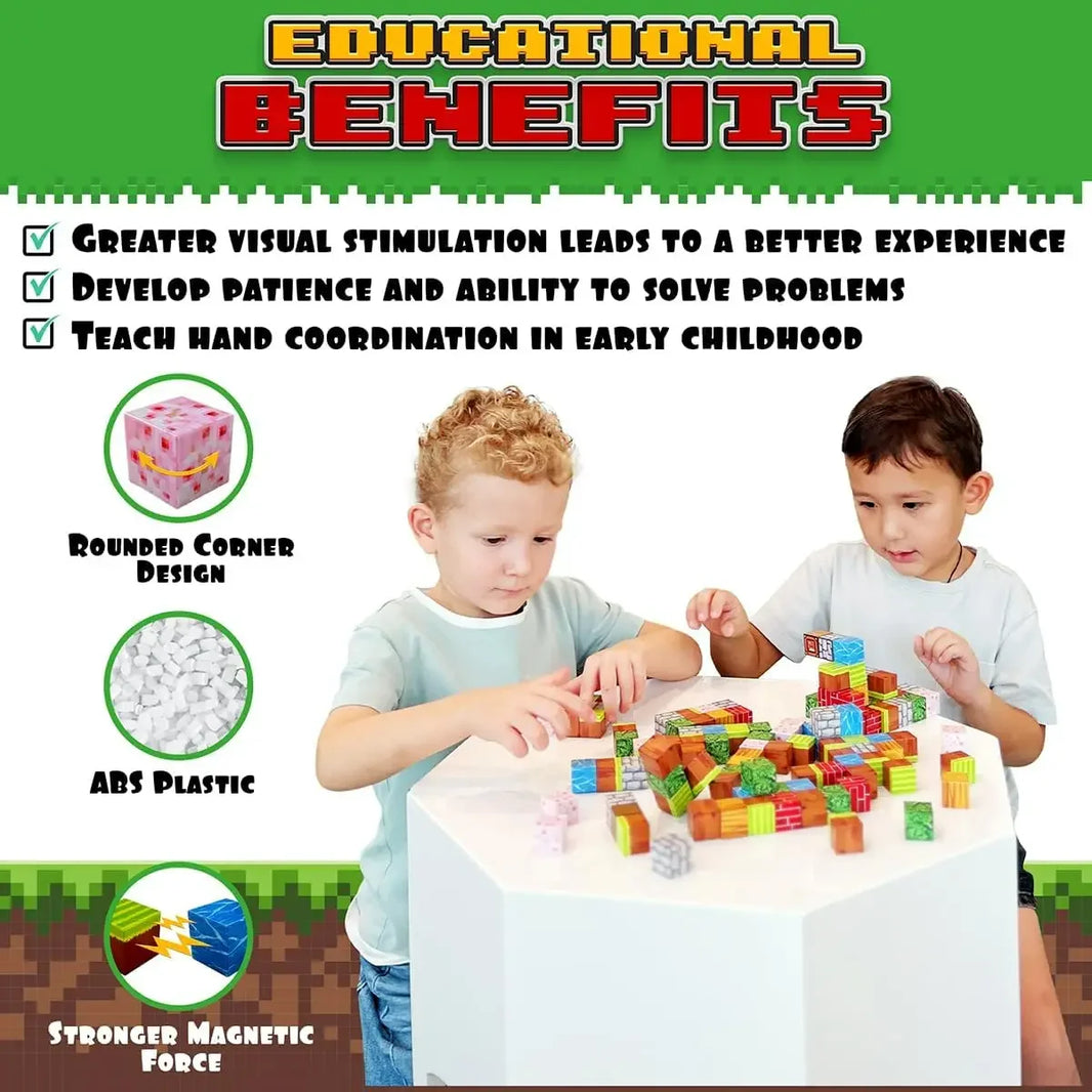 100PCS Magnetic Building Blocks STEM Construction Set for Kids